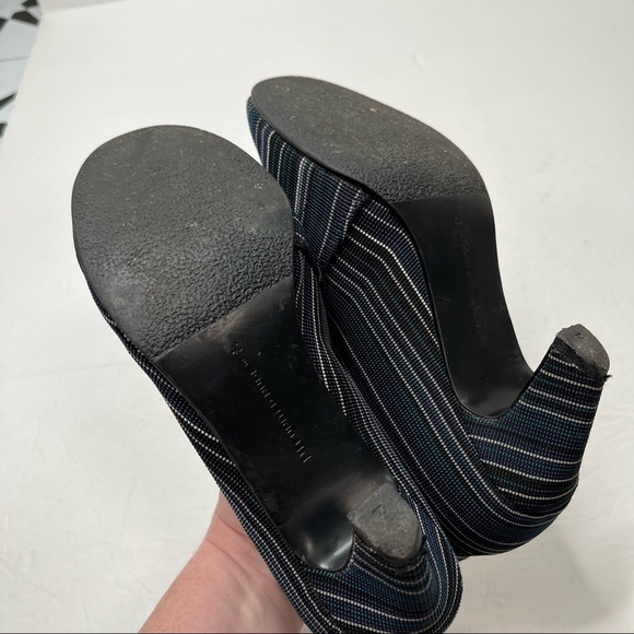 United Nude Blue Striped Heeled Bootie - Picture 7 of 9